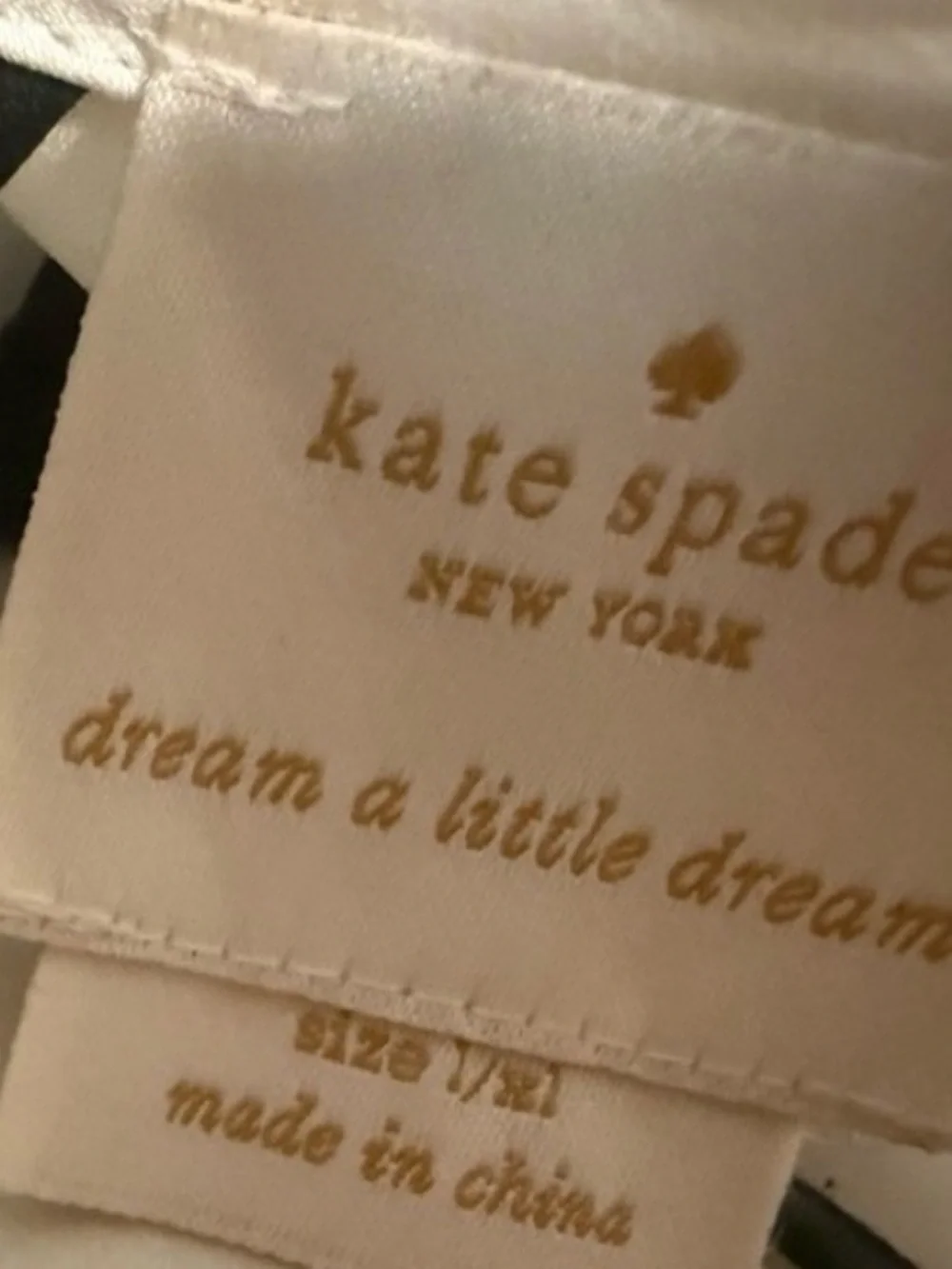 Kate Spade- White black “Mrs” satin robe with belt, XL